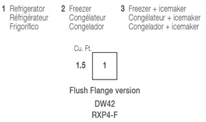 DW42RXP4-F - Vitrifrigo Stainless Steel Single Drawer Refrigerator Flush Flange