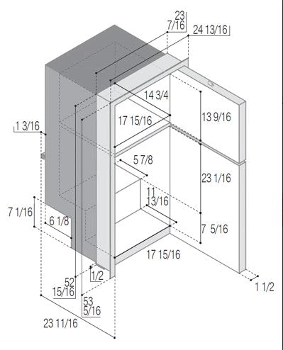 Front-Loading, Stainless Steel Refrigerator DP2600IXD4-F-2