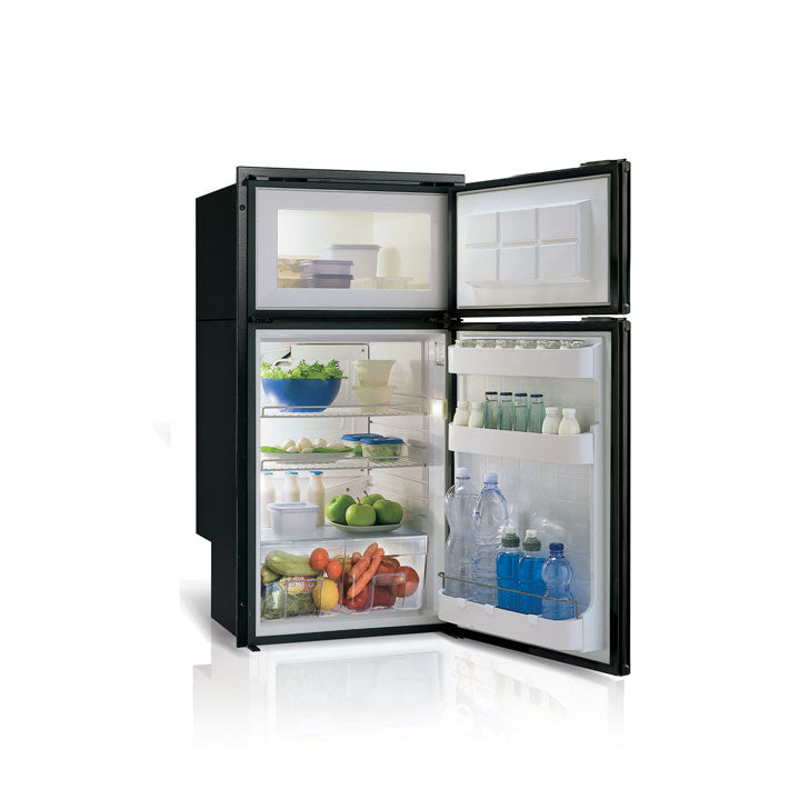 DP150IBD4-F-2 - Vitrifrigo Front-Loading Double Door Black Refrigerator/Freezer Surface Flange (Internal Cooling Unit) UL