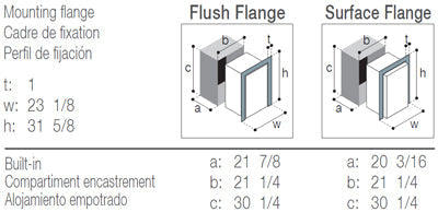 C115IBP4-F-1 - Vitrifrigo Front-Loading, Black Refrigerator Only Adjustable Flange (Internal Cooling Unit)