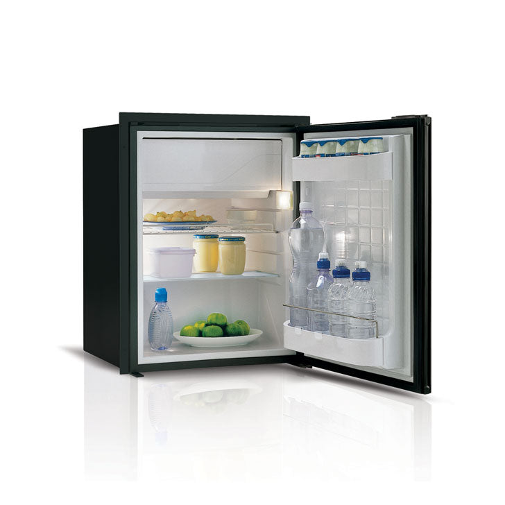 C60IBD4-F-1 - Vitrifrigo Front-Loading, Black Refrigerator w/Freezer Compartment Adjustable Flange (Internal Cooling Unit)